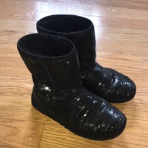 Black sequin UGGS